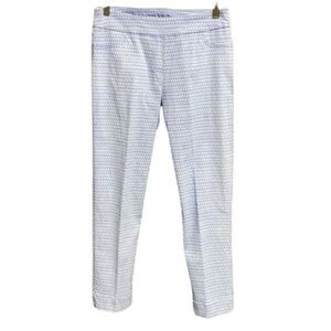 Slimsations by Multiples Blue Print Crop Pants
